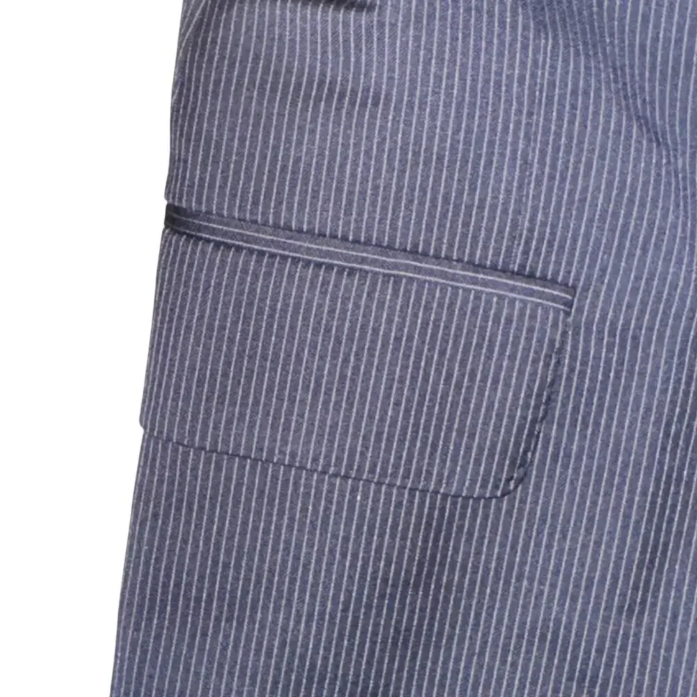 Peter Millar Blazer Men's Size 40T Blue Pinstripe 2 Button 100% Wool Pockets